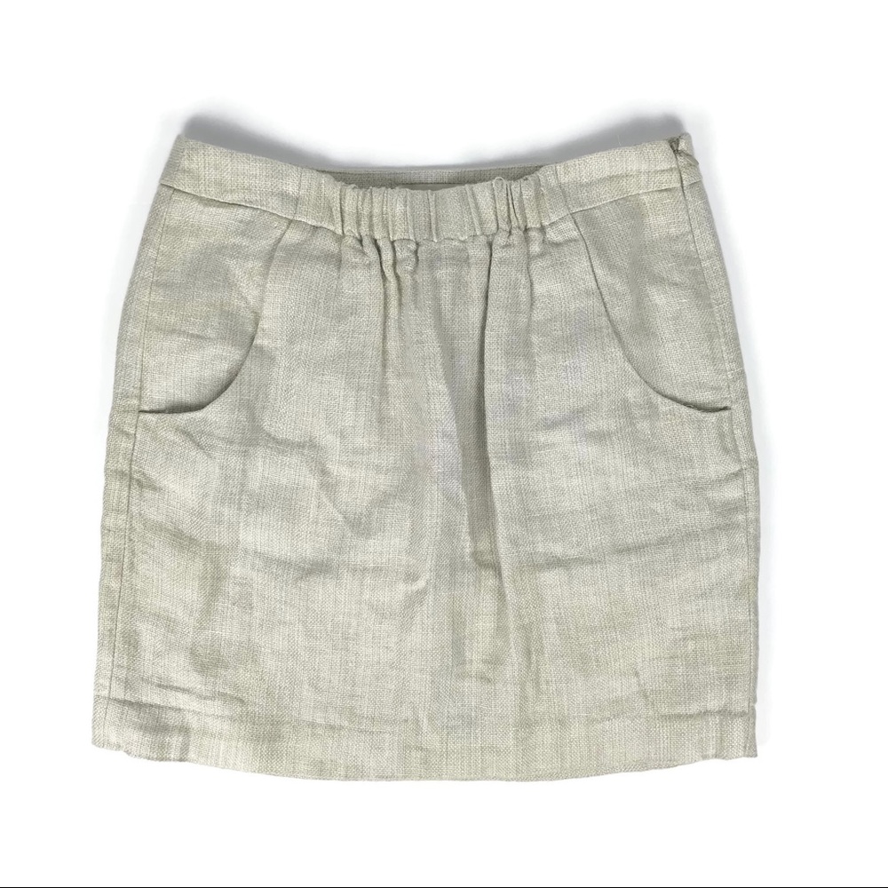 LOFT Cream Mini Skirt
